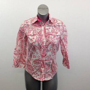 Jones New York   Paisley Print Top Women's Shirt